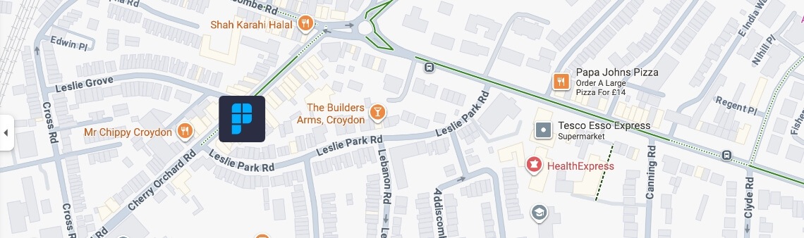 PRE croydon location map