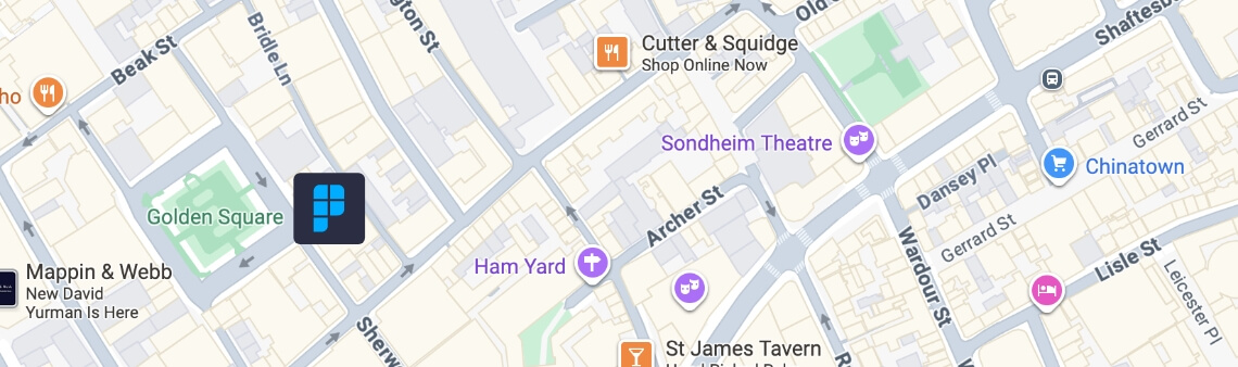 PRE london location map